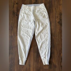 Outdoor Voices Women's Jogger Sweatpants Cream & Light Blue Panels Size Large